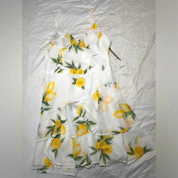 Japna Dresses & Skirts - New Japna Women Lemon Pattern Dress Size Small